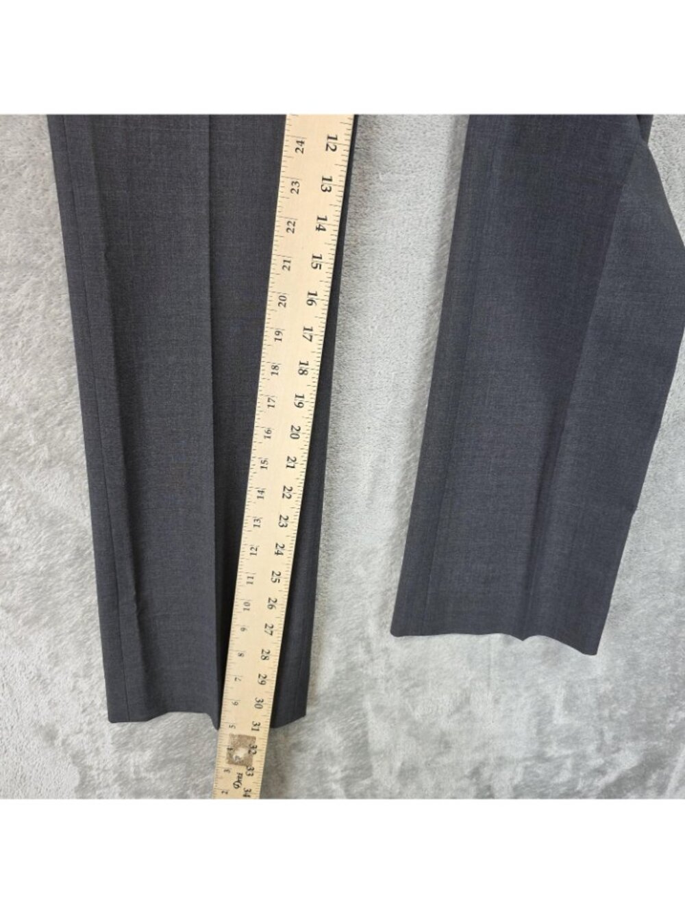 Brooks Brothers Dress Pants Womens 6 Gray Wool Twill Straight Leg Stretch Work - Picture 10 of 15